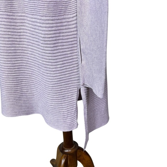 Peruvian Connection Lavender Purple Long Sleeve Tunic Sweater Dress Size L - Picture 4 of 5